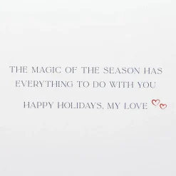 Magic of the Season Romantic Holiday Greeting Card