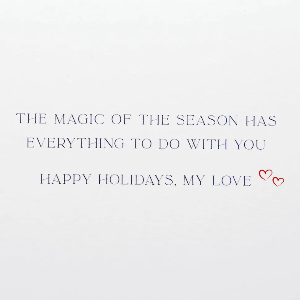 Magic of the Season Romantic Holiday Greeting Card