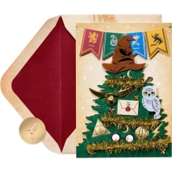 Magical Christmas Harry Potter Christmas Greeting Card