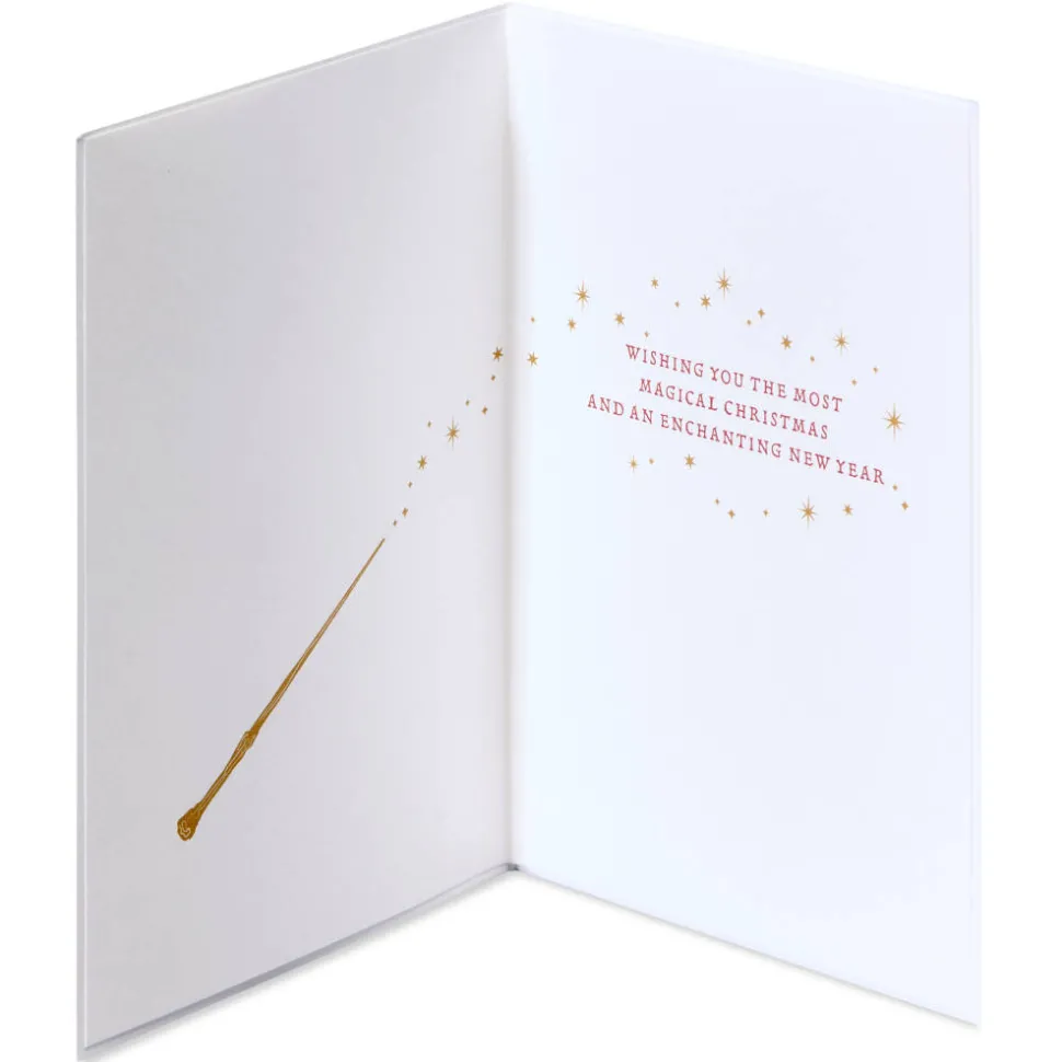 Magical Christmas Harry Potter Christmas Greeting Card