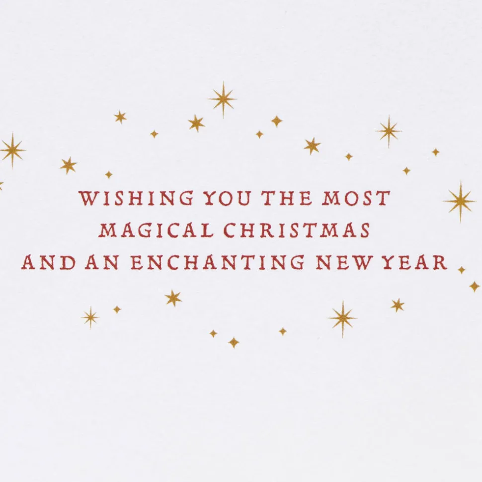 Magical Christmas Harry Potter Christmas Greeting Card