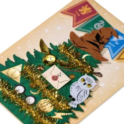 Magical Christmas Harry Potter Christmas Greeting Card