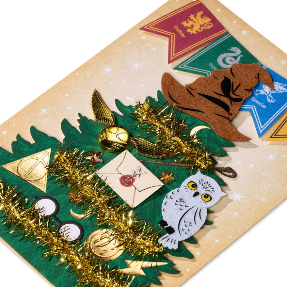 Magical Christmas Harry Potter Christmas Greeting Card