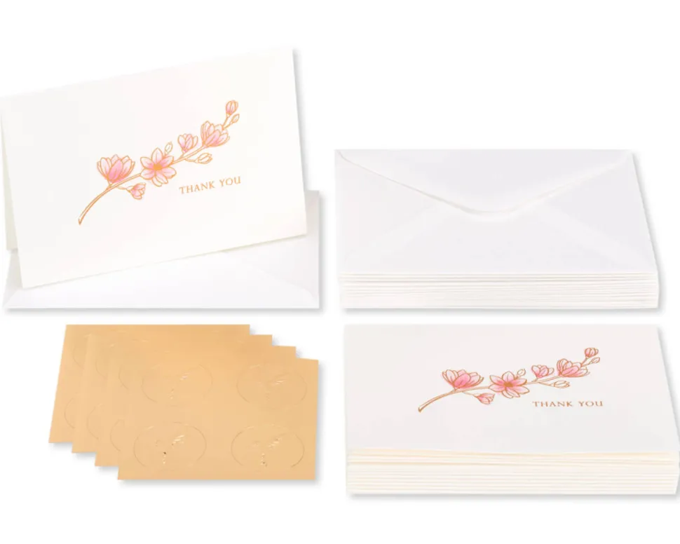 Magnolia Boxed Blank Note Cards with Envelopes, 16-Count