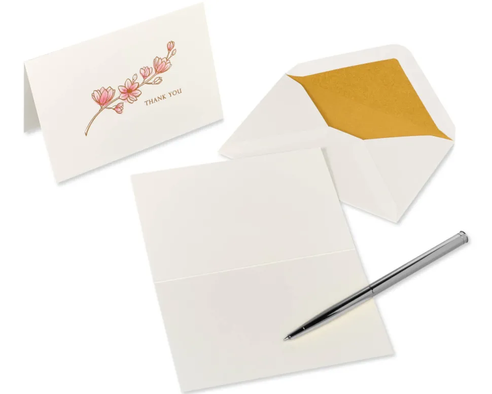 Magnolia Boxed Blank Note Cards with Envelopes, 16-Count