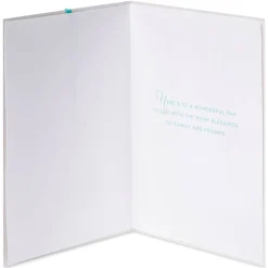 Many Blessings of Family and Friends Easter Greeting Card with Ornament