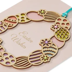 Many Blessings of Family and Friends Easter Greeting Card with Ornament