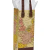 Map Beverage Gift Bag with White Tissue Paper, 1 Gift Bag and 8 Sheets of Tissue Paper