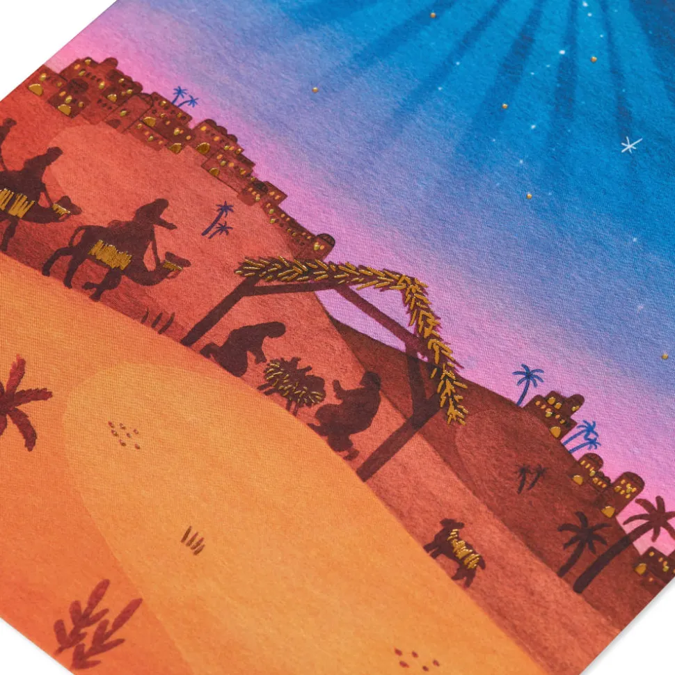 May God Bless You Nativity Religious Holiday Boxed Cards, 14-Count