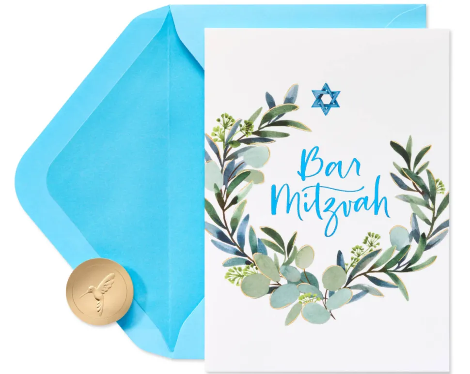 Mazel Tov Bar Mitzvah Greeting Card
