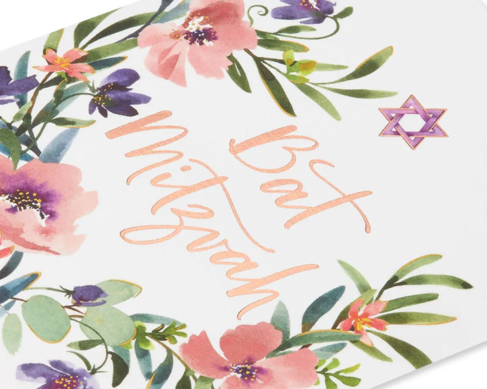 Mazel Tov Bat Mitzvah Greeting Card