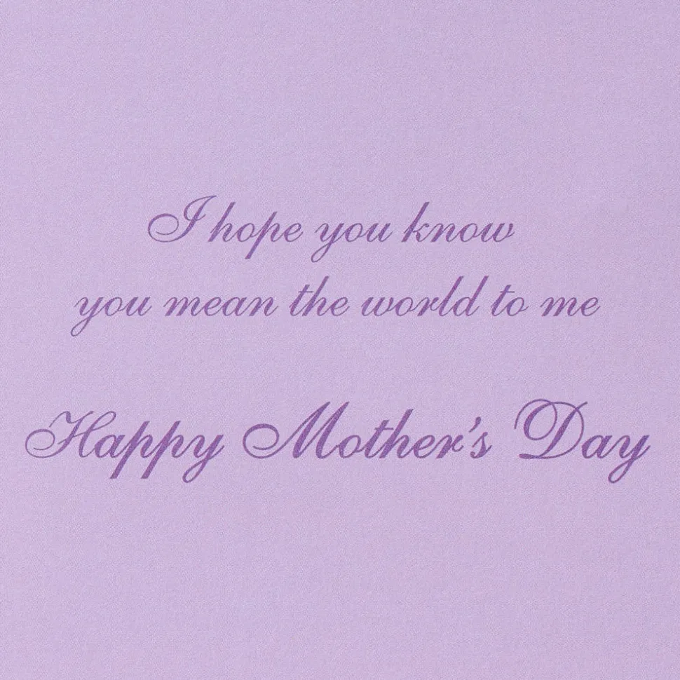 Mean The World To Me Mothers Day Greeting Card