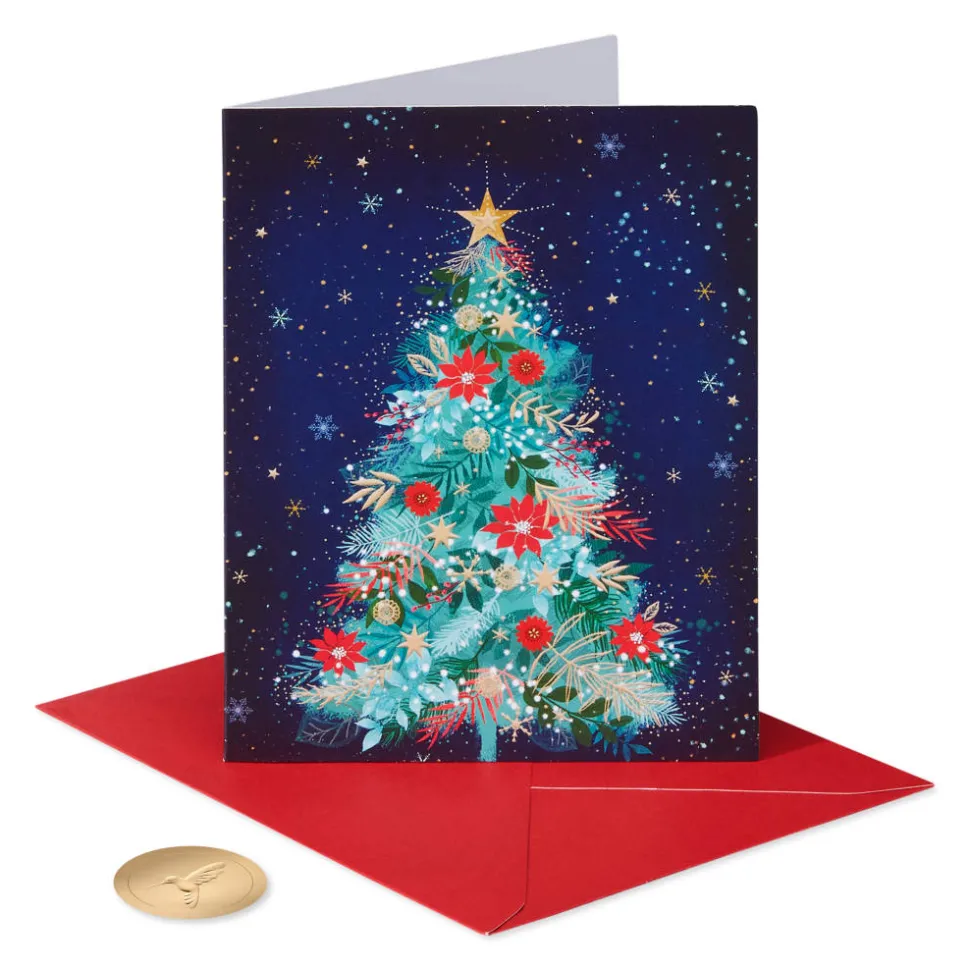 Merry and Bright Christmas Boxed Cards with Envelopes, 20-Count