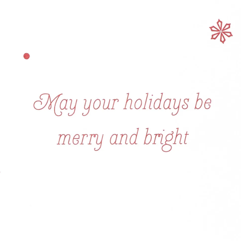 Merry and Bright Holiday Greeting Card