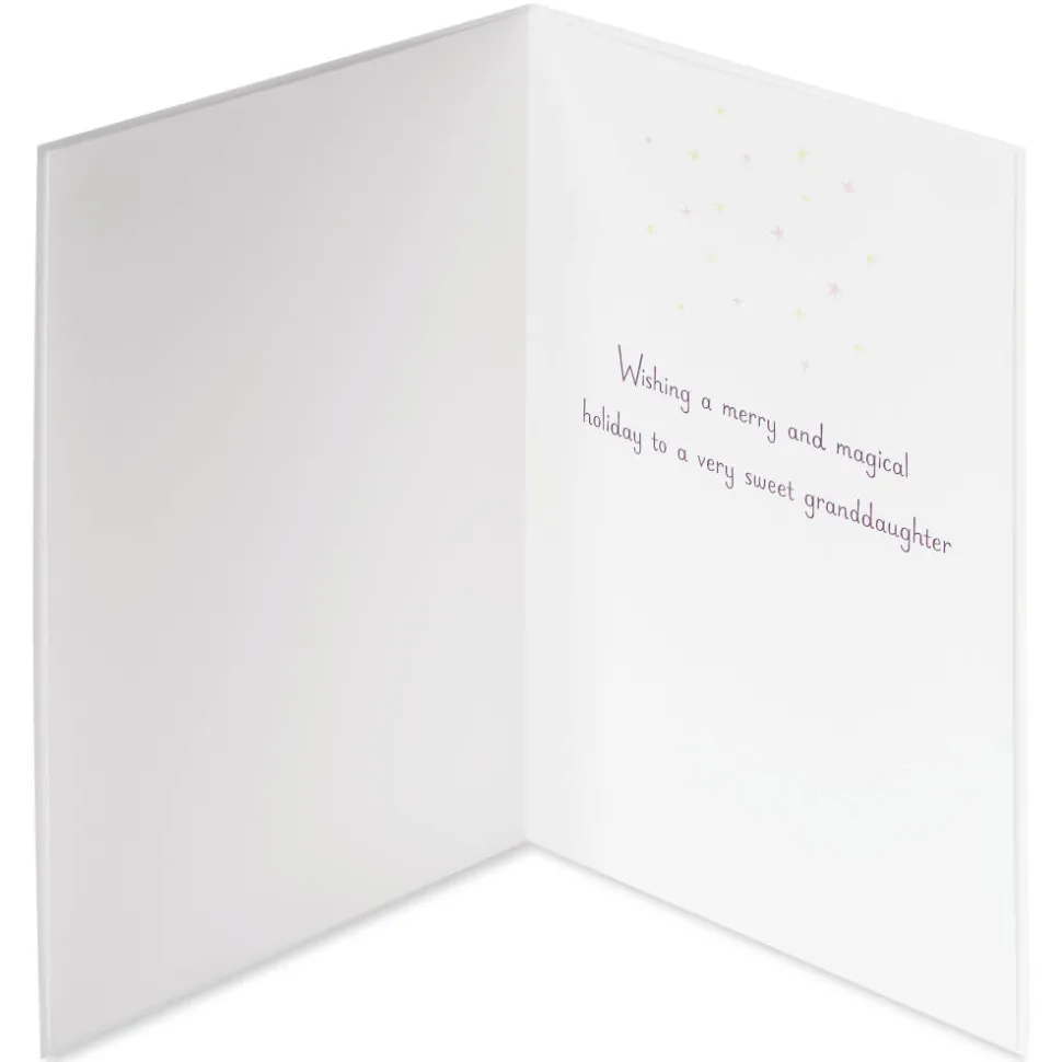 Merry and Magical Holiday Christmas Greeting Card for Granddaughter