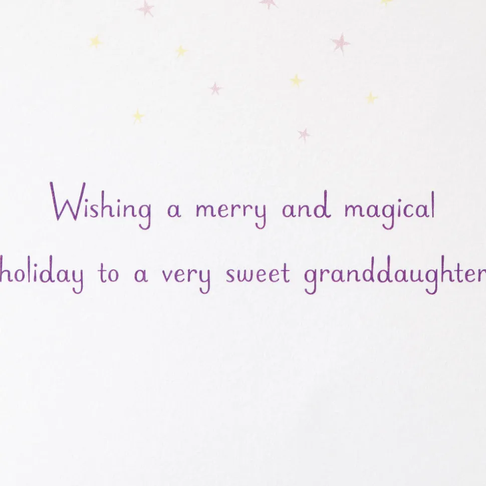 Merry and Magical Holiday Christmas Greeting Card for Granddaughter