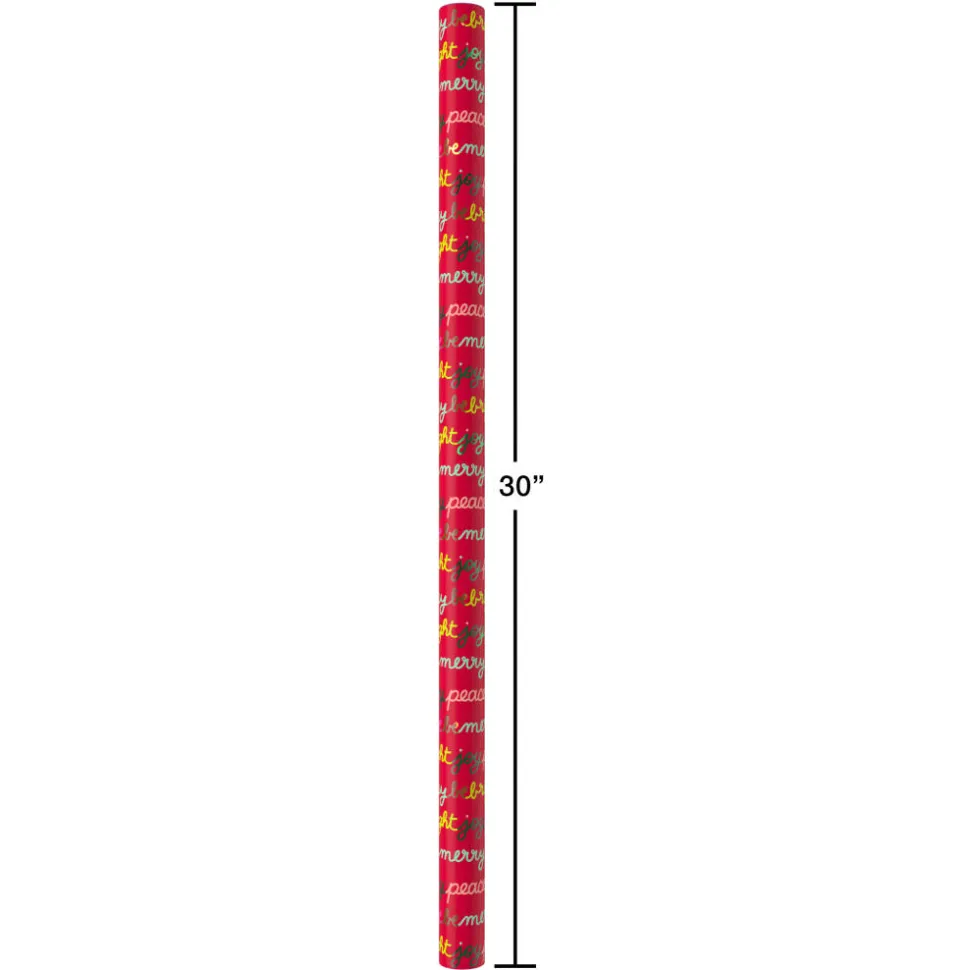 Merry Everything Christmas Wrapping Paper Rolls, 3 Rolls