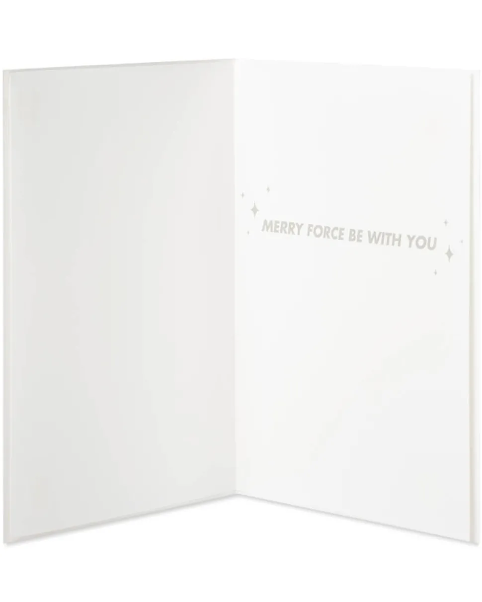 Merry Force Be with You Star Wars Christmas Boxed Cards – Glitter-Free, 8-Count
