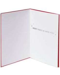 Merry Force Be with You Star Wars Christmas Boxed Cards -Glitter, 8-Count