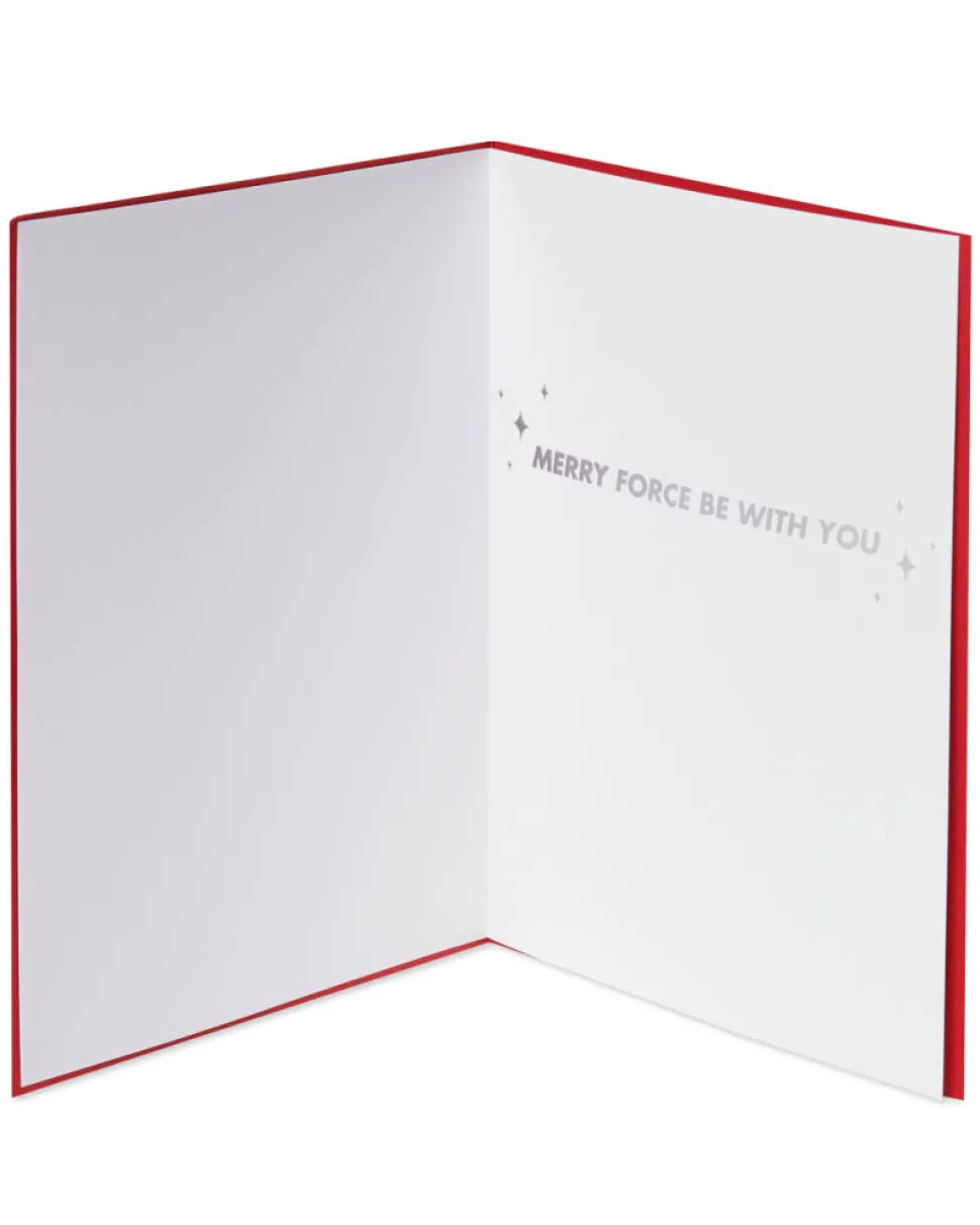 Merry Force Be with You Star Wars Christmas Boxed Cards -Glitter, 8-Count