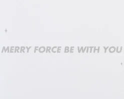 Merry Force Be with You Star Wars Christmas Boxed Cards – Glitter-Free, 8-Count