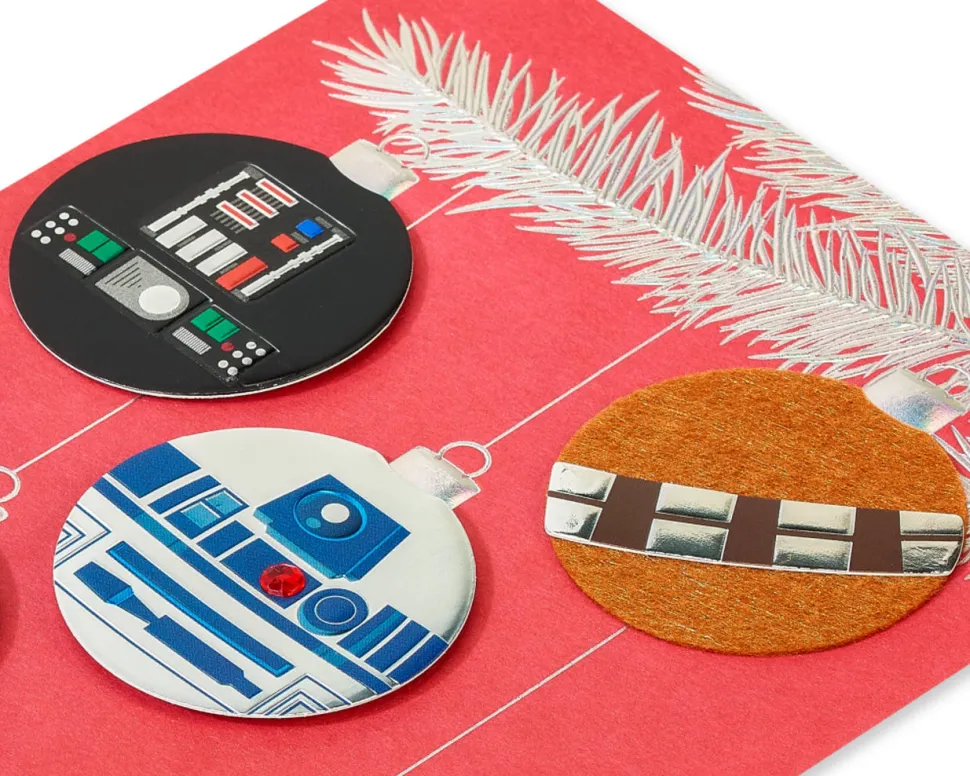 Merry Force Be with You Star Wars Christmas Boxed Cards – Glitter-Free, 8-Count