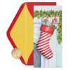 Merry Wishes Christmas Boxed Cards with Envelopes – Designed by Bella Pilar, 16-Count