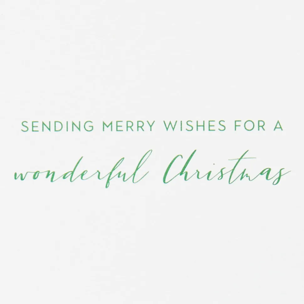 Merry Wishes Christmas Boxed Cards with Envelopes – Designed by Bella Pilar, 16-Count