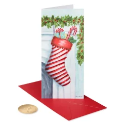 Merry Wishes Christmas Boxed Cards with Envelopes – Designed by Bella Pilar, 16-Count