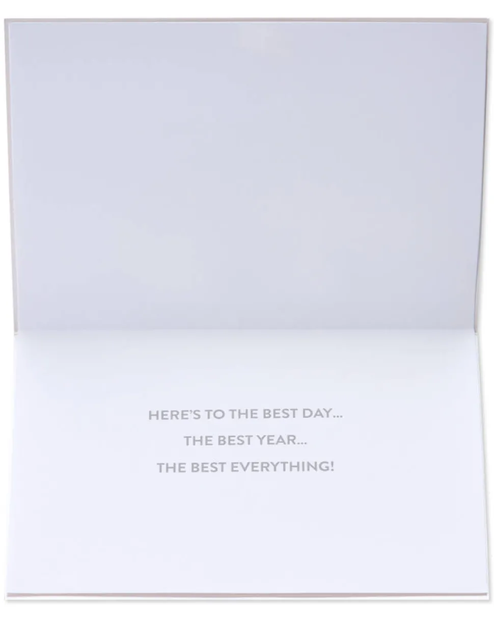 Metallic Banner Birthday Greeting Card
