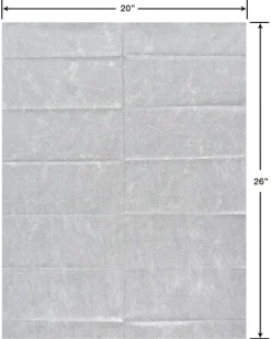 Metallic Silver Tissue Paper, 4-Sheets