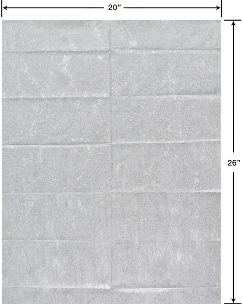 Metallic Silver Tissue Paper, 4-Sheets