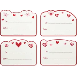 Mickey and Minnie Blank Valentines Day Cards and Stickers, 20-Count