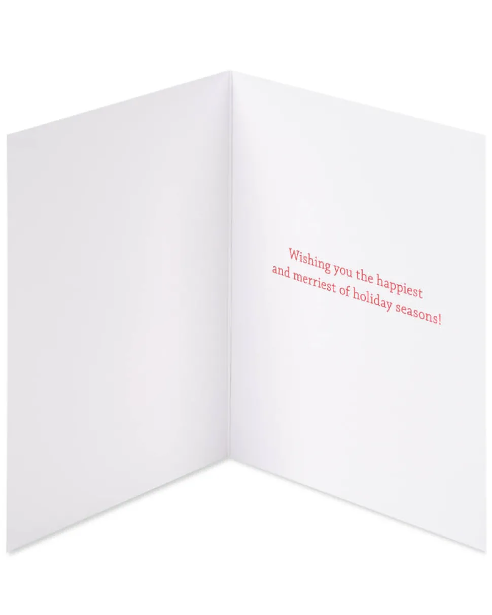 Mickey Mouse Ornament Disney Christmas Cards Boxed – Glitter-Free, 20-Count