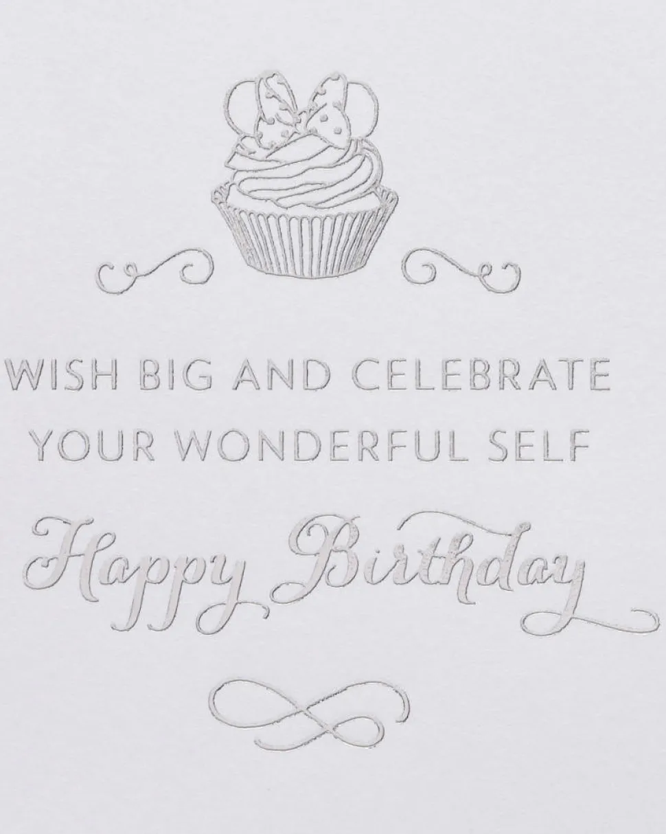 Minnie And Cupcake Birthday Greeting Card