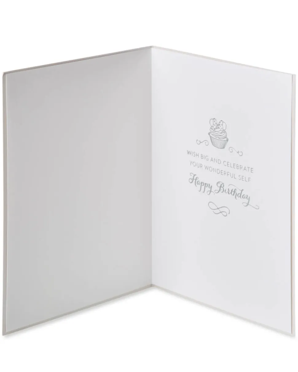 Minnie And Cupcake Birthday Greeting Card