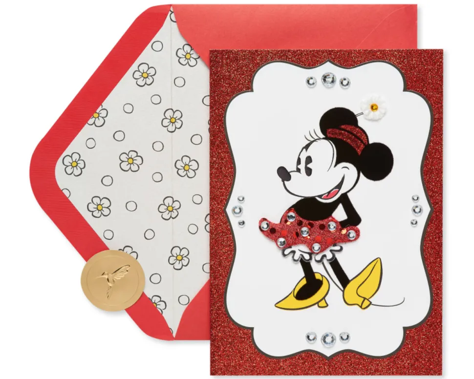 Minnie Mouse Birthday Greeting Card