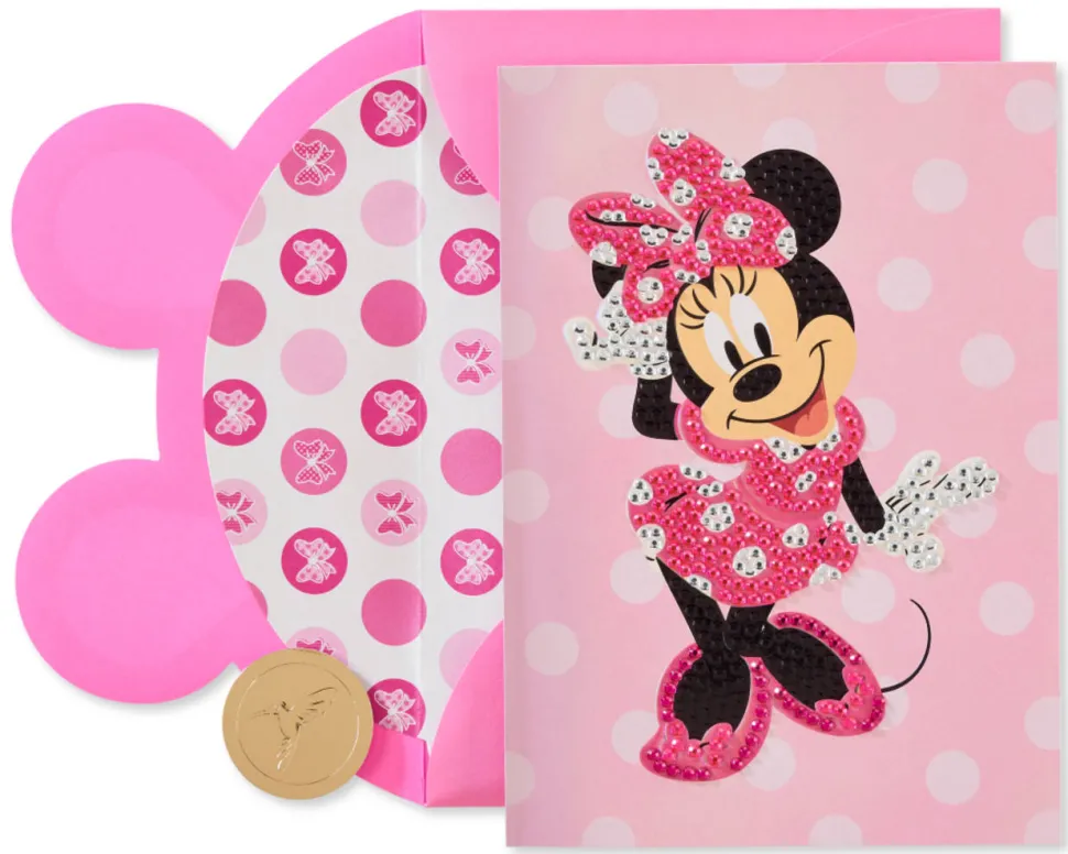 Minnie Mouse Disney Blank Friendship Greeting Card