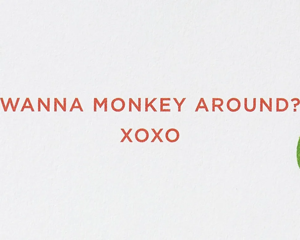 Monkey Around Birthday Greeting Card