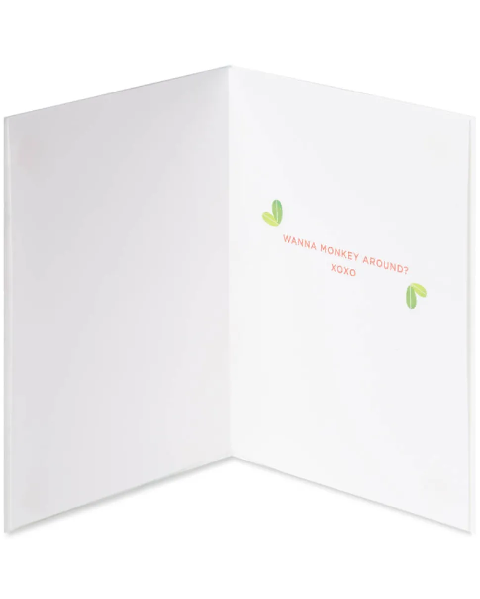 Monkey Around Birthday Greeting Card