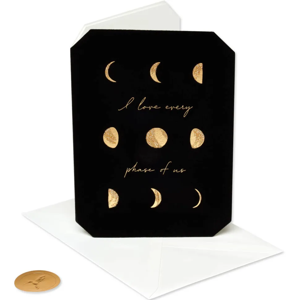Moon Cycles Anniversary Greeting Card