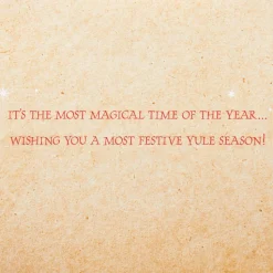 Most Festive Yule Season Harry Potter Christmas Greeting Card