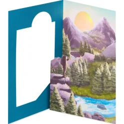Mountain Hiker Birthday Greeting Card for Grandson