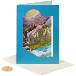 Mountain Hiker Birthday Greeting Card for Grandson