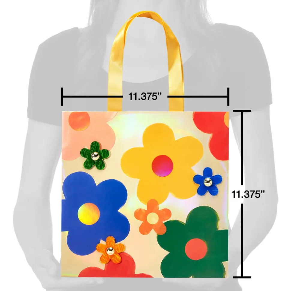 Multicolored Daisies 11″ Medium Gift Bag, 1 Bag