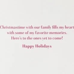 My Favorite Memories Christmas Greeting Card for Sister