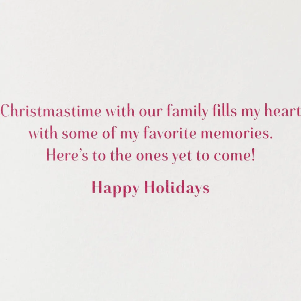 My Favorite Memories Christmas Greeting Card for Sister