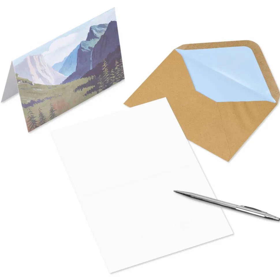 National Parks Blank Note Cards with Envelopes, 20-Count