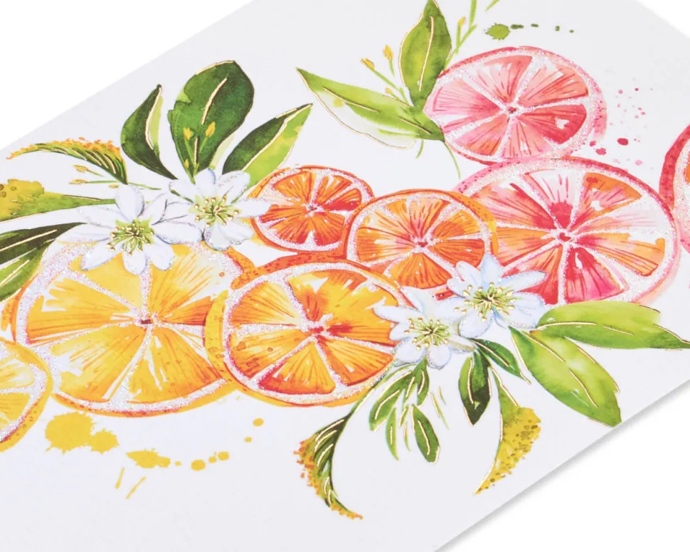 Ombre Fruit Blank Greeting Card