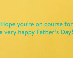 On Course Golf Father’s Day Greeting Card